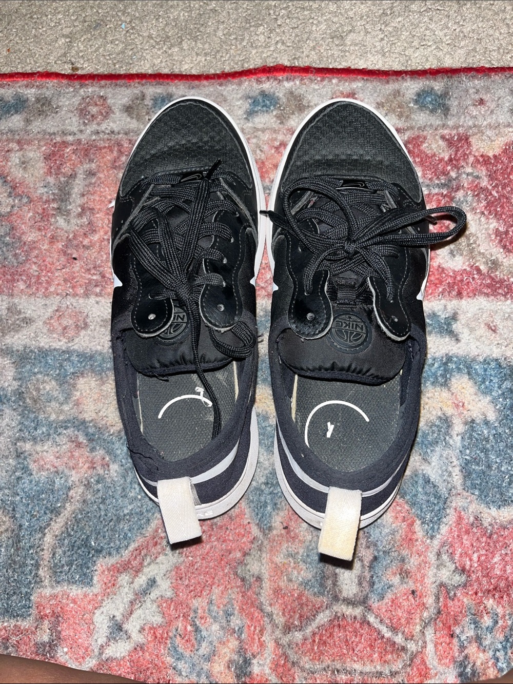 Nike Black and White Casual Low-Top Sneakers